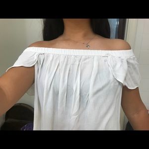 White off the shoulder blouse